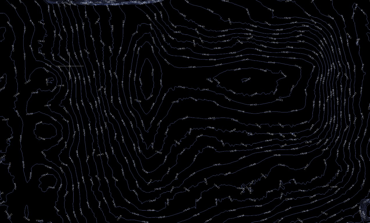 Topographic survey illustration